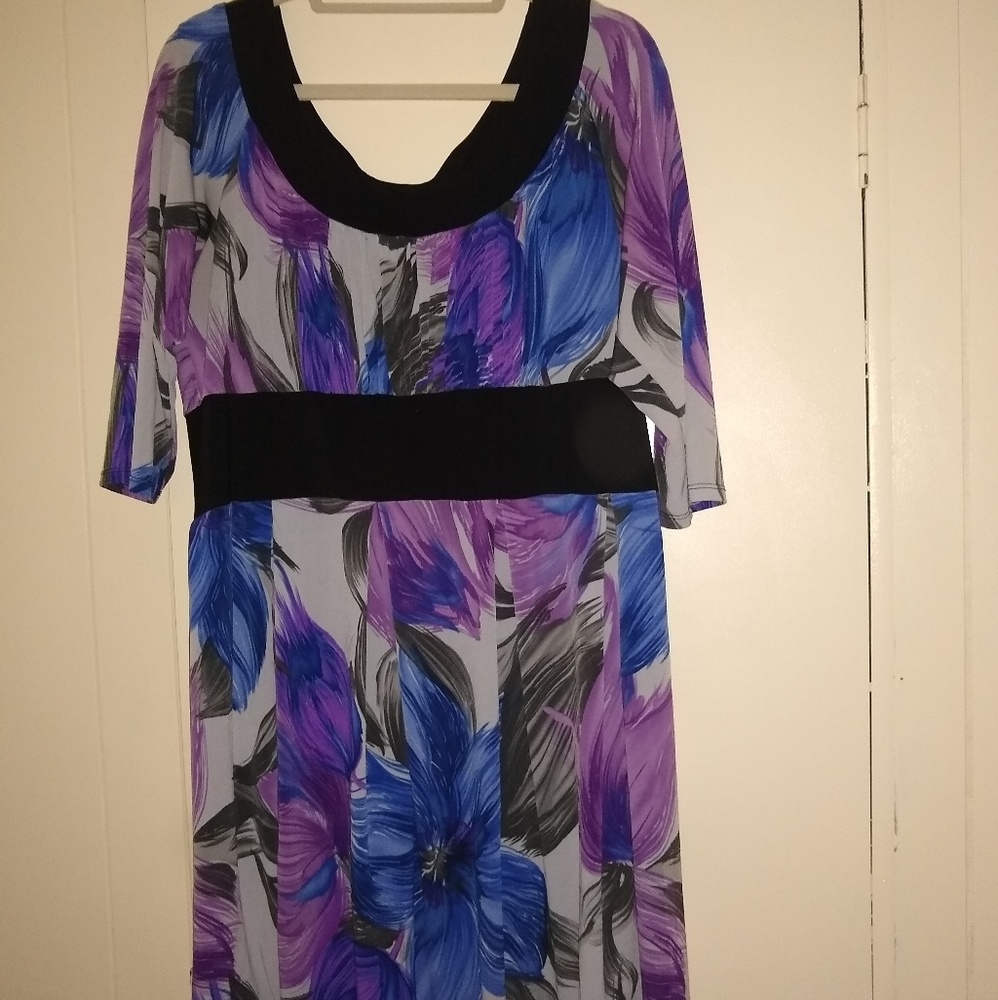 Tiana b. Tropical print dress